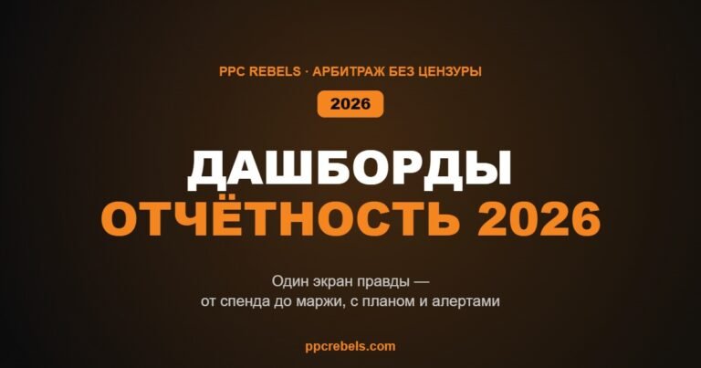 Дашборды и отчётность медиабайера в 2026