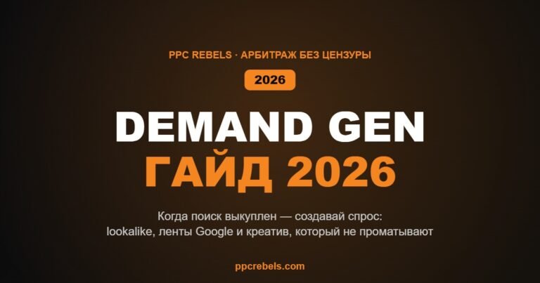 Demand Gen в Google Ads в 2026