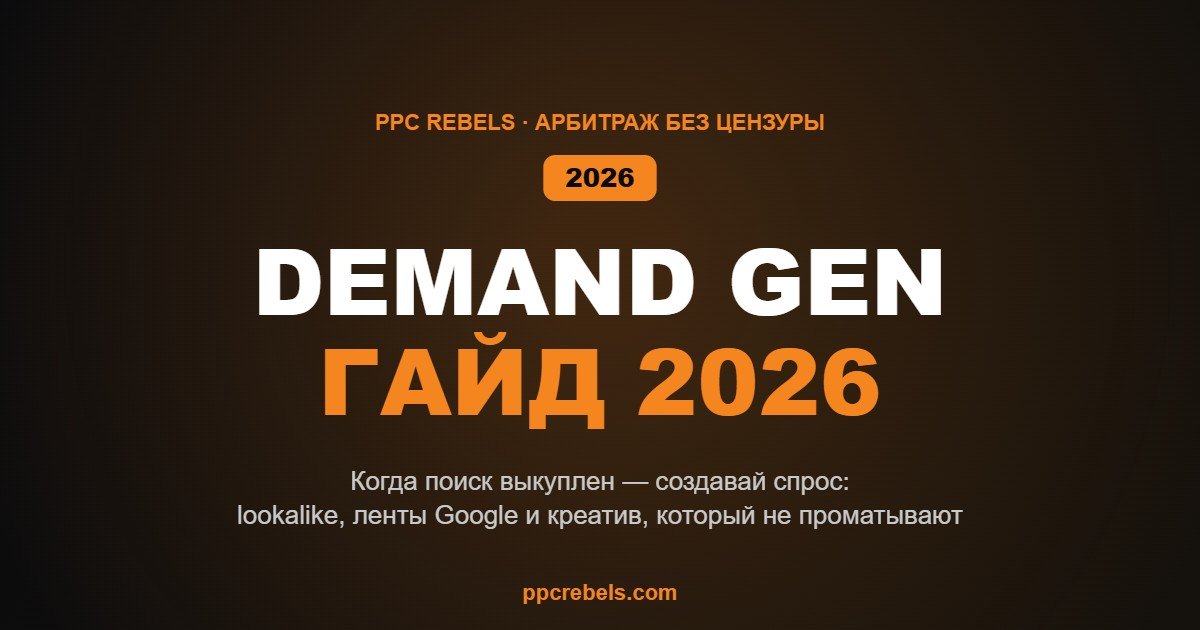 Demand Gen в Google Ads в 2026