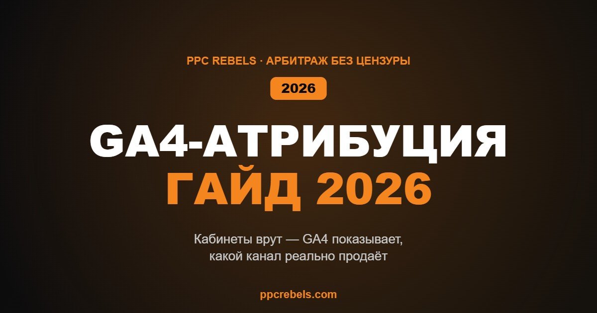 GA4-атрибуция для медиабайера в 2026