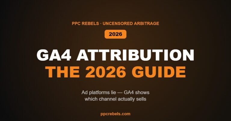 GA4 attribution for media buyers in 2026