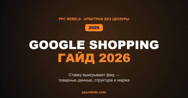 Google Shopping в 2026: фид, структура, маржа