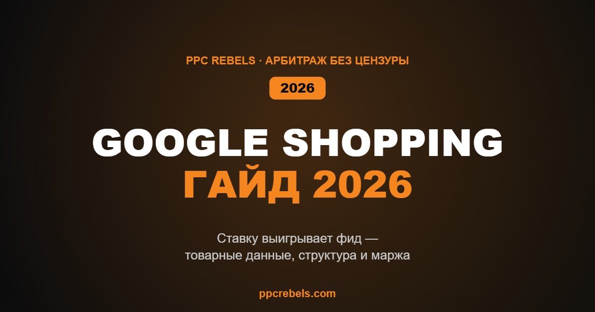 Google Shopping в 2026: фид, структура, маржа