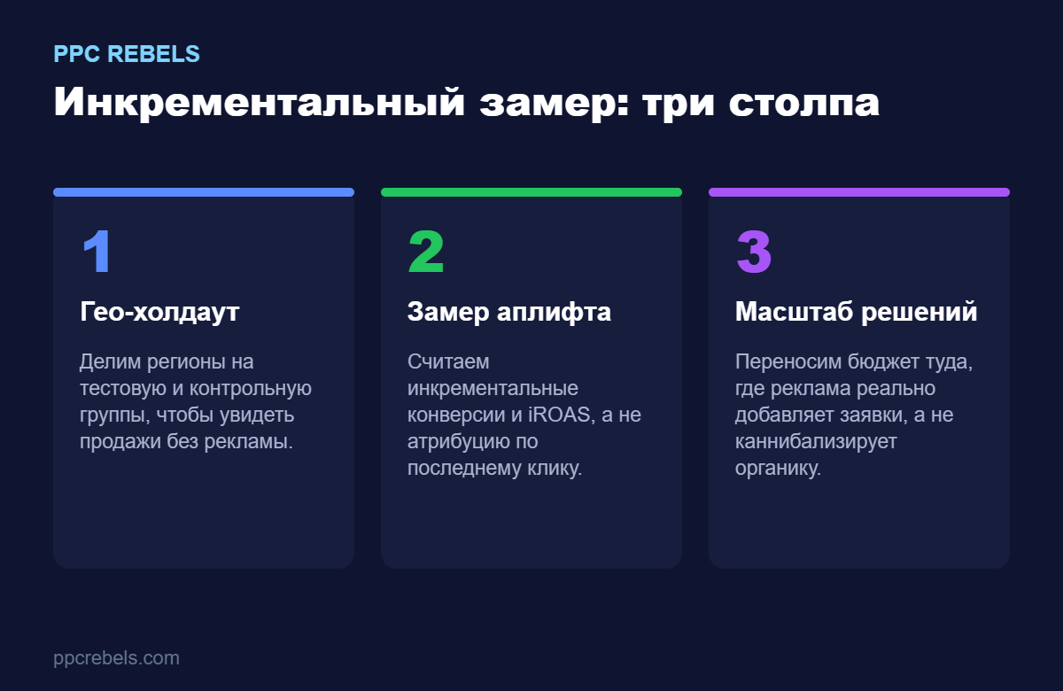 Инкрементальность: три столпа замера