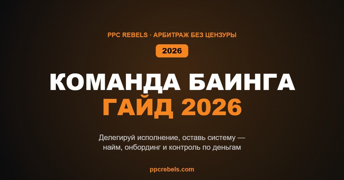 Найм и делегирование баинга в 2026