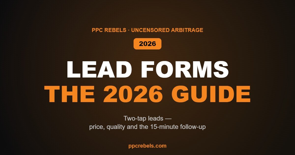 Lead forms in 2026: price, quality, handling