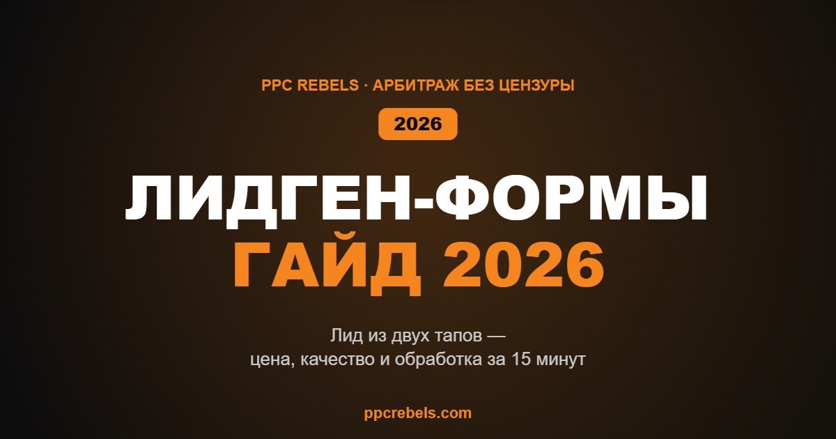 Лидген-формы в 2026: цена, качество, обработка
