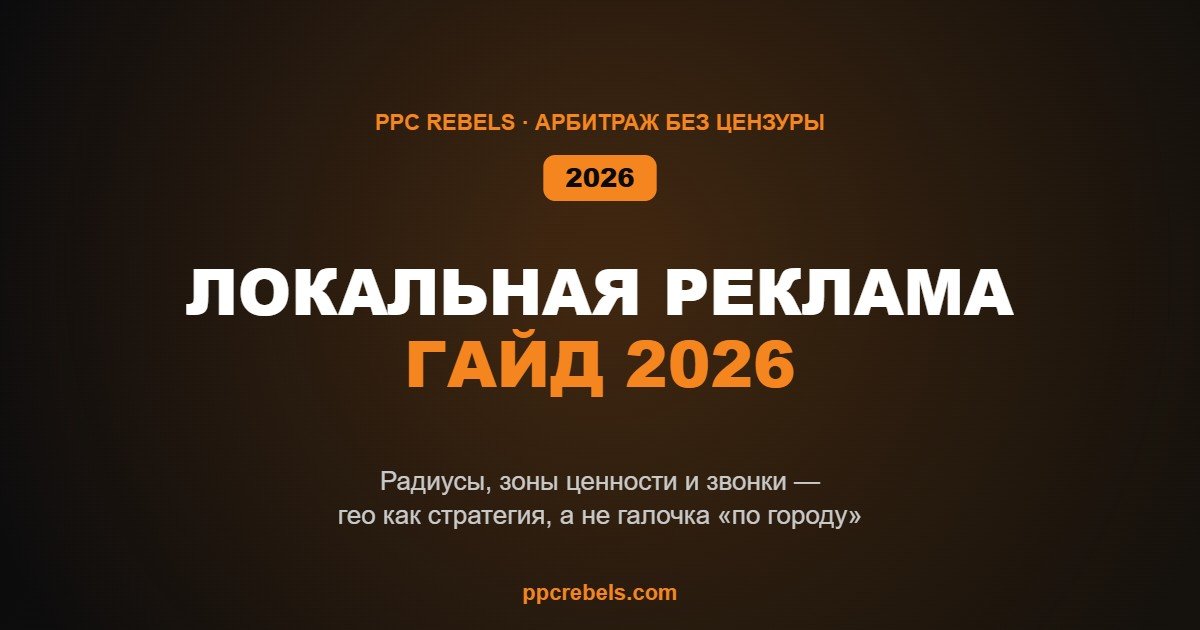 Локальная реклама в 2026: геотаргетинг как стратегия