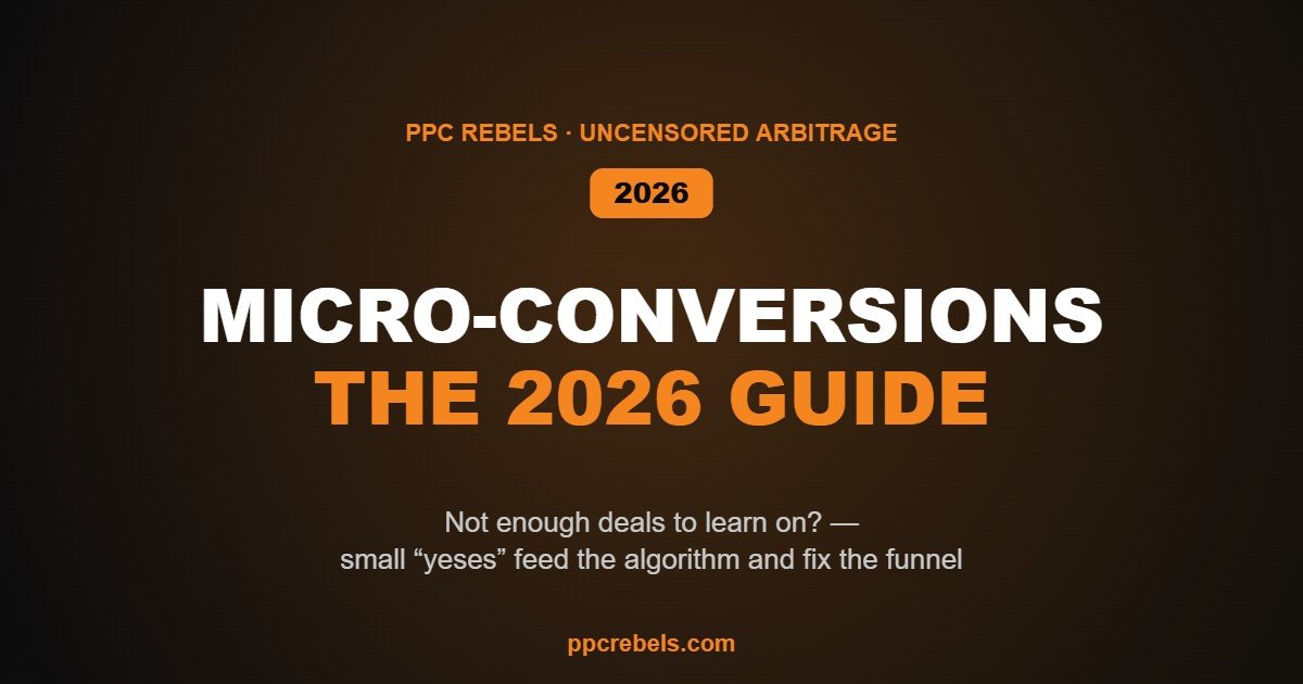Micro-conversions and funnel optimization in 2026