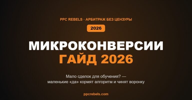 Микроконверсии и оптимизация воронки в 2026