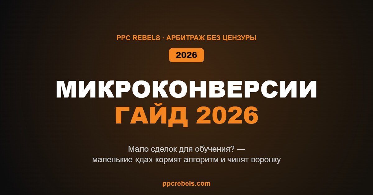 Микроконверсии и оптимизация воронки в 2026
