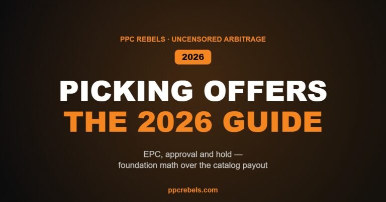 Picking affiliate offers and networks in 2026