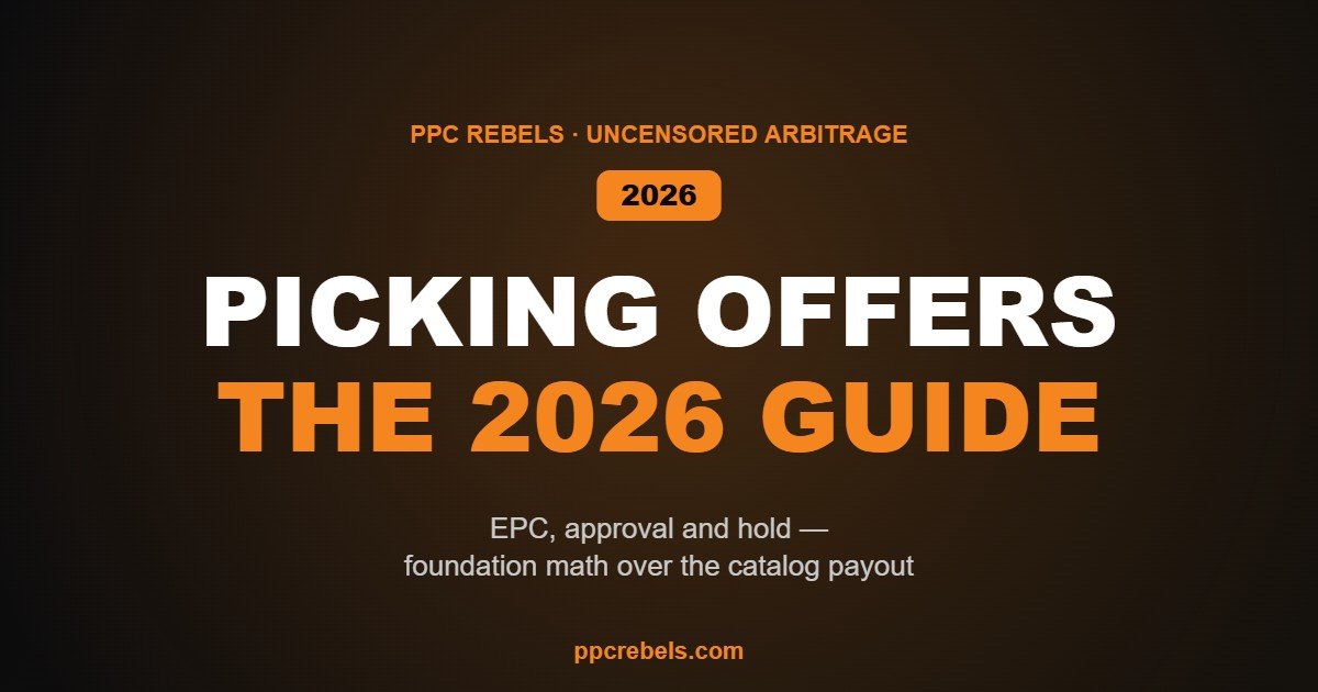 Picking affiliate offers and networks in 2026