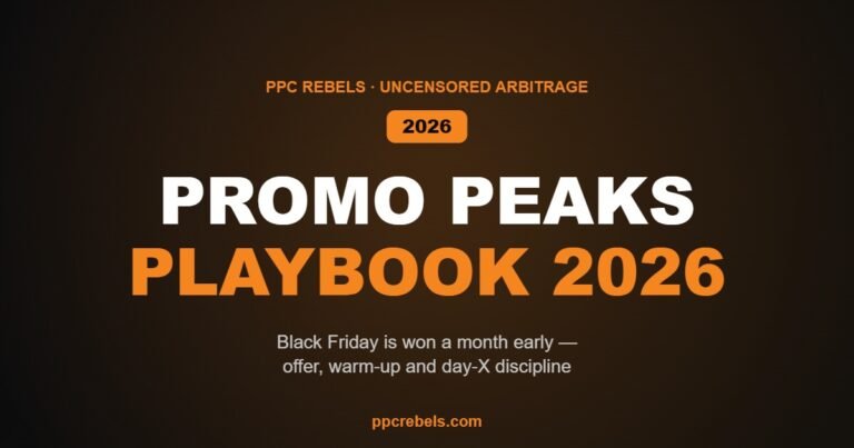 Promo peak and Black Friday preparation in 2026
