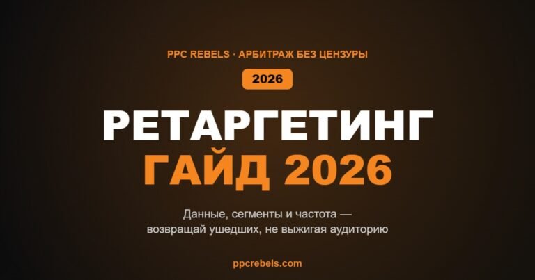 Ретаргетинг в 2026: сегменты, частота и инкрементальность