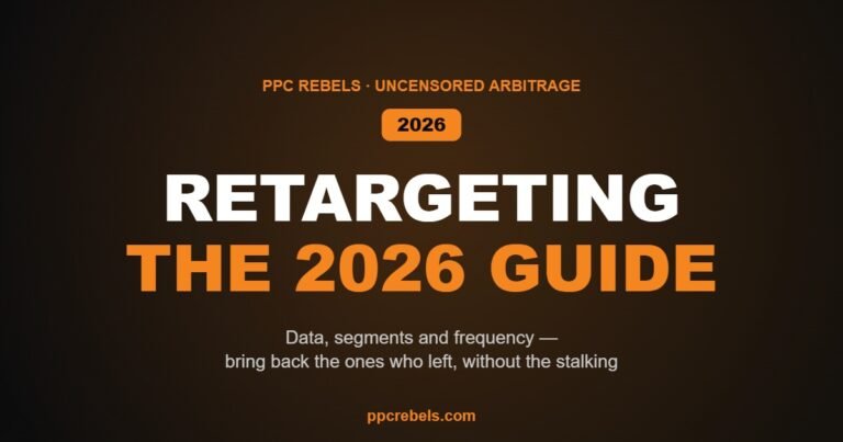 Retargeting in 2026: segments, frequency and incrementality