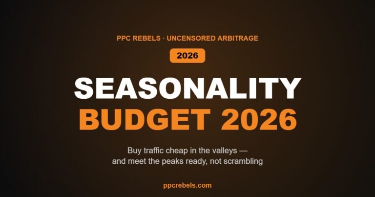 Seasonality and budget planning in 2026