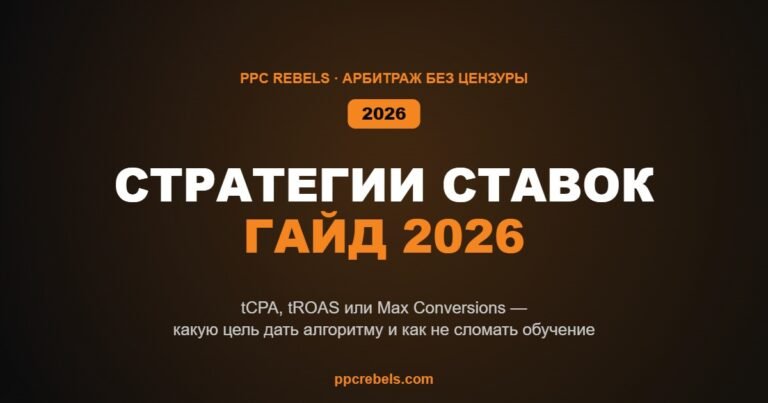 Стратегии ставок Google Ads в 2026