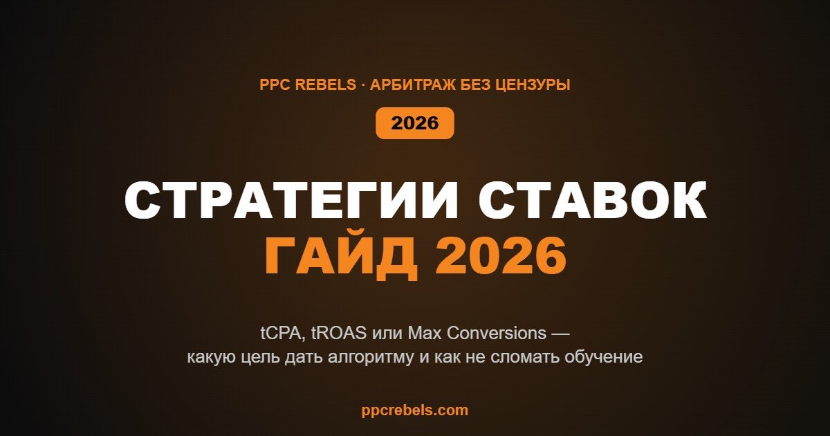 Стратегии ставок Google Ads в 2026