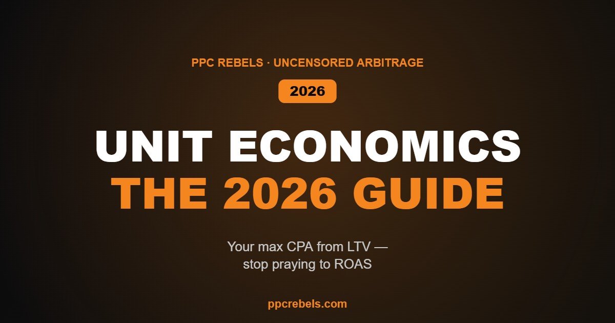 Media buying unit economics in 2026
