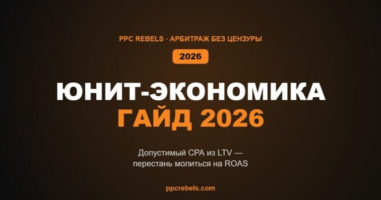 Юнит-экономика медиабайинга в 2026