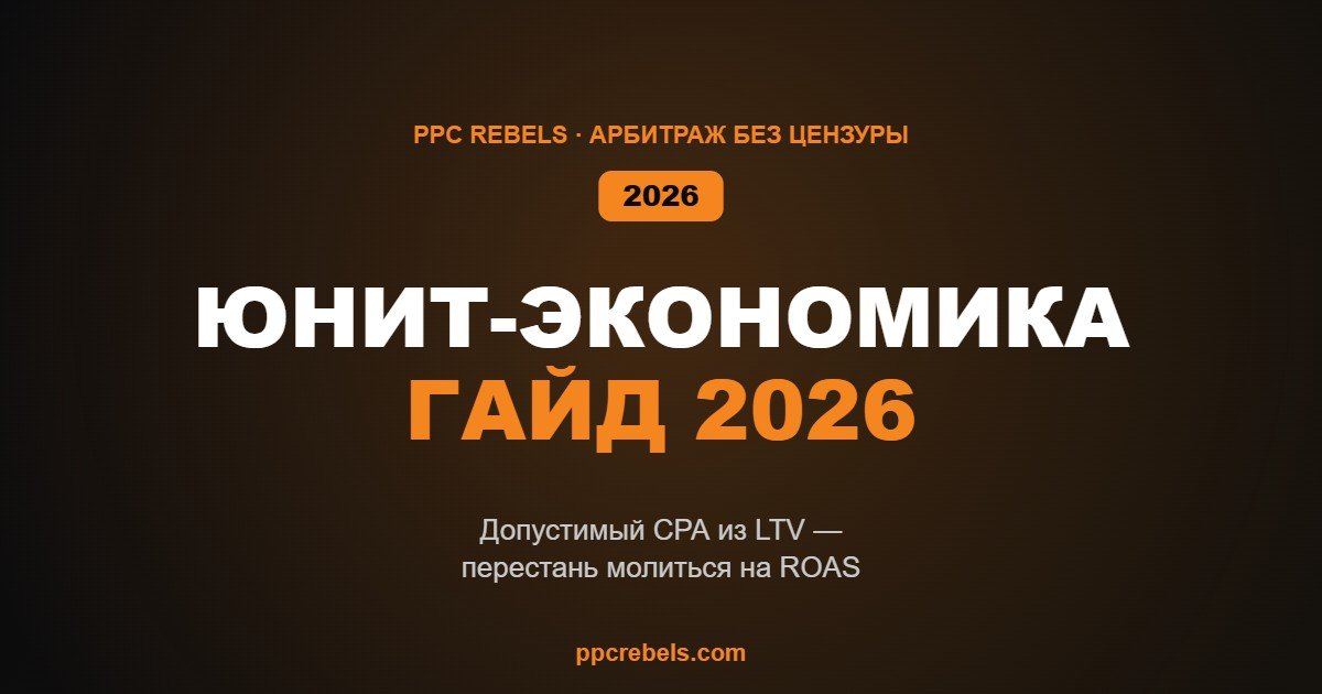 Юнит-экономика медиабайинга в 2026
