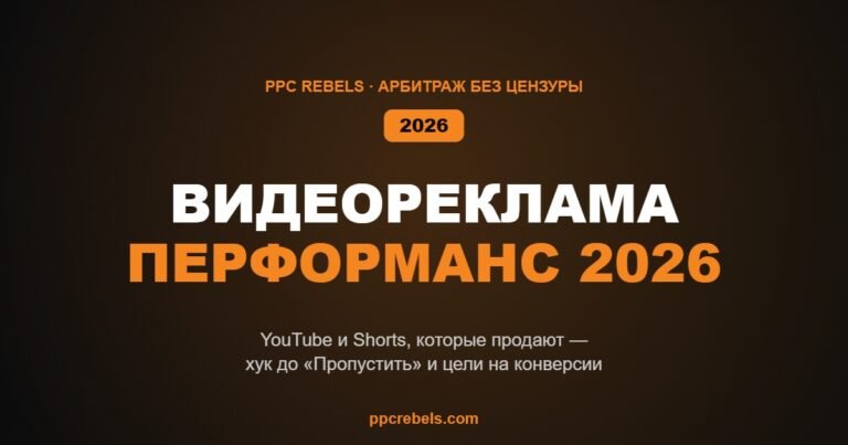 Видеореклама YouTube и Shorts под перформанс в 2026