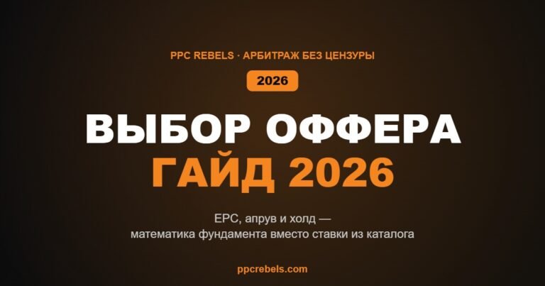 Выбор офферов и партнёрок в 2026