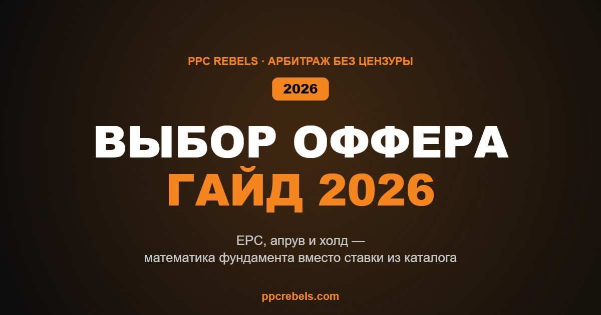 Выбор офферов и партнёрок в 2026