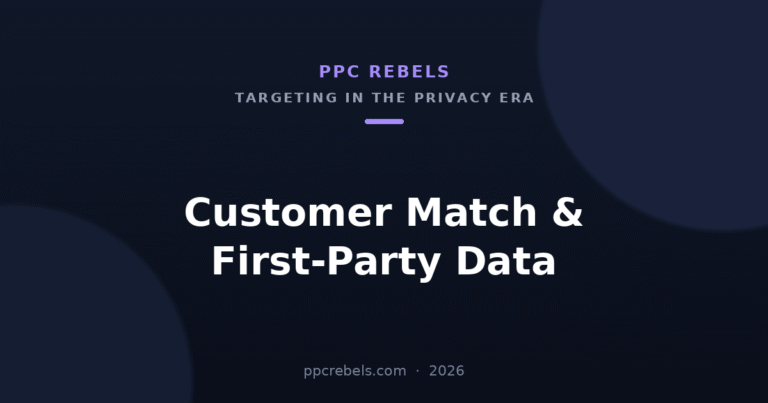Customer Match & First-Party Data in Google Ads — PPC Rebels article cover