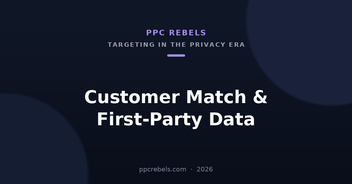 Customer Match & First-Party Data in Google Ads — PPC Rebels article cover