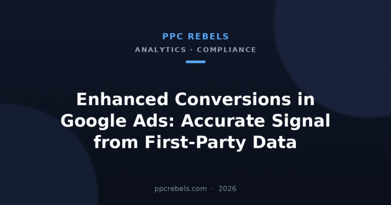 Enhanced Conversions in Google Ads — PPC Rebels article cover