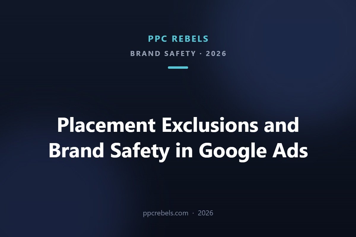Placement exclusions and brand safety in Google Ads 2026 — controlling where ads appear, PPC Rebels