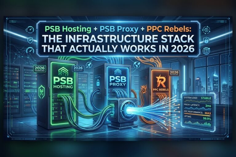 PSB Hosting, PSB Proxy and PPC Rebels — the traffic arbitrage infrastructure stack for Google Ads in 2026