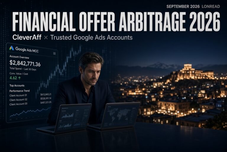 Financial Offer Arbitrage 2026: CleverAff & Google Ads