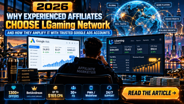 LGaming Network in 2026: Why Experienced Affiliates Choose This Ecosystem and How They Amplify It with Trusted Google Ads Accounts