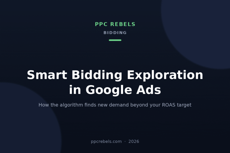 Smart Bidding Exploration in Google Ads 2026: ROAS tolerance and new demand — PPC Rebels blog