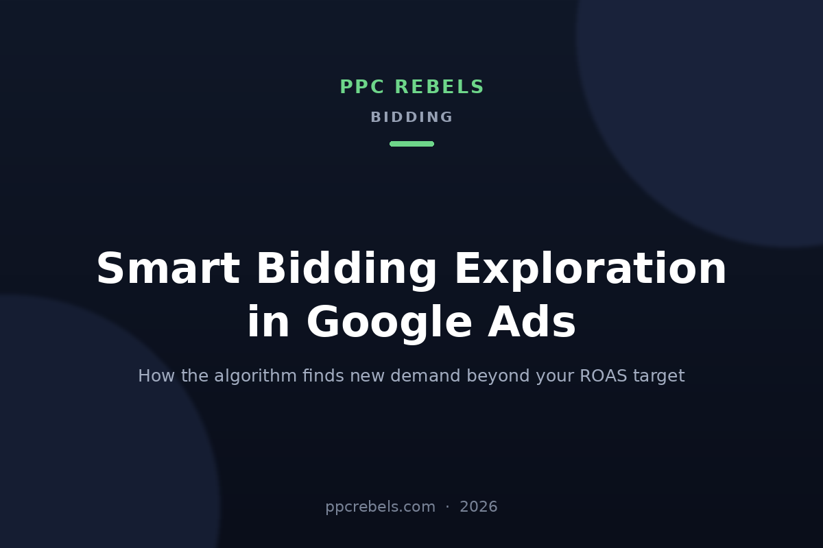 Smart Bidding Exploration in Google Ads 2026: ROAS tolerance and new demand — PPC Rebels blog